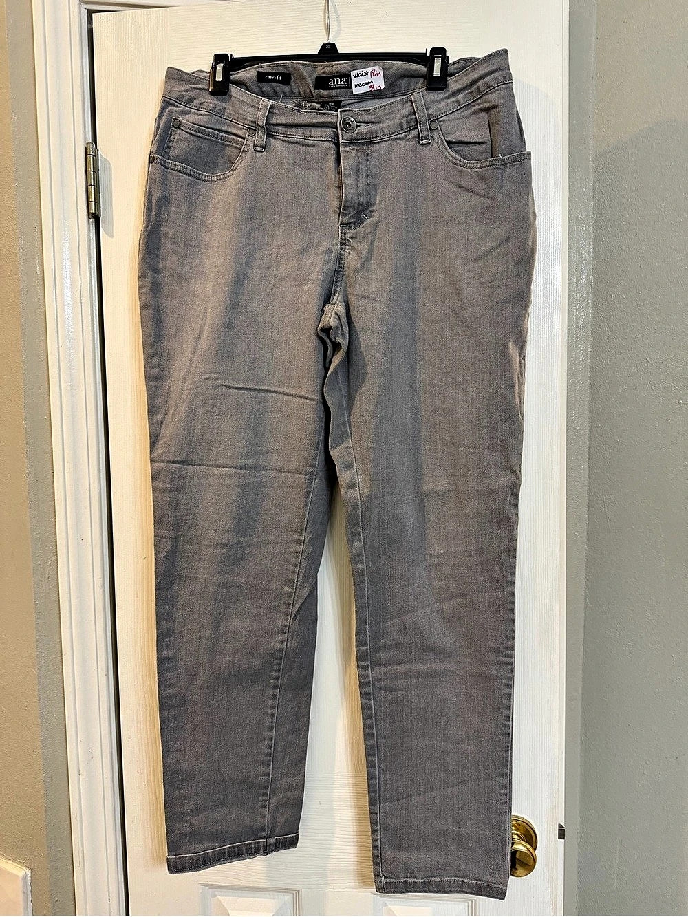 ana Gray Skinny Jeans Waist 14W